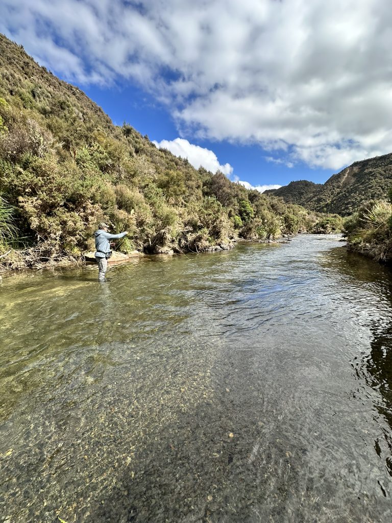 Angler Fly Fishing River